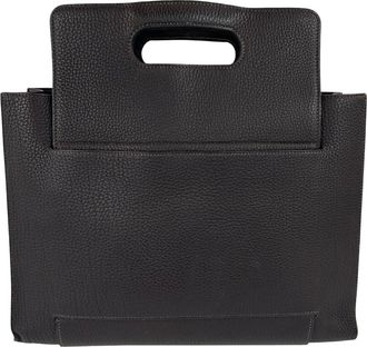 Herm&egrave;s Brown Togo Leather Handbag Tote Bag (Pre-Owned)