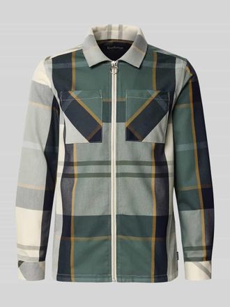 Barbour Regular Fit Hemdjacke aus reiner Baumwolle Modell ETTRICK in Oliv, Gr&ouml;&szlig;e XXL