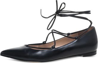 Gianvito Rossi Ballerine in pelle - Nero