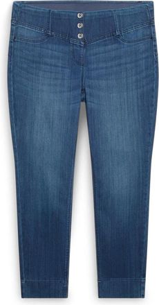 Fiorella Rubino Jeggings met decoratieve knopen - Dames - Slim Fit Jeans - Blauw - L - Katoen - Jeans