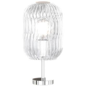 Top-Light Top-light - Abatjour Contemporaneo Tender Metallo Cromo Vetro Trasparente 1 Luce E27