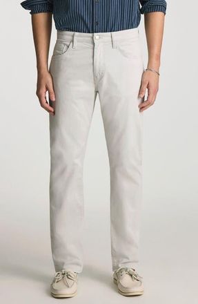 Mavi Zach Straight Leg Twill Pants in Ice Chalk Twill at Nordstrom, Size 30 X 30