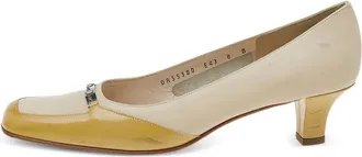 Ferragamo 75mm two-tone leather pumps - Neutrals