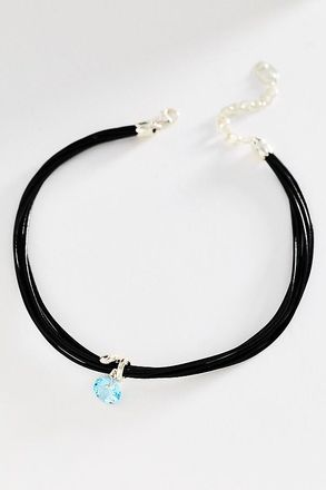 Chan Luu Blue Topaz Pendant Serpentine Cord Necklace