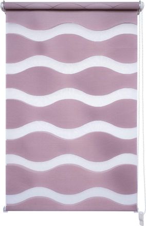 Liedeco Doppelrollo »Wave« Lichtschutz ohne Bohren freihängend Klemmfix-DUO-Rollo, Doppelrollo Wave