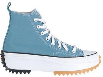 Converse Run Star Hike High Top Sneakers for Women in Blue Canvas with Flatform