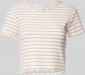 Only Regular Fit Crop Top aus Baumwoll-Mix Modell ANITS in Rosa, Gr&ouml;&szlig;e XL