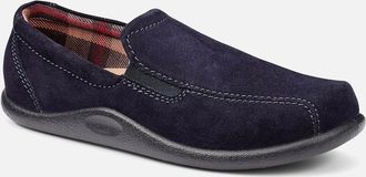 Hotter Mens Relax Mens Warm Lined Slippers - Navy - Size: 12