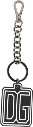 Dolce & Gabbana Rubber Logo Keyring - Heren - Sleutelhangers & Tashangers - Zwart - ONE Size - Accessoires