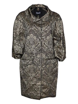 Dolce & Gabbana brocade coat - Brown