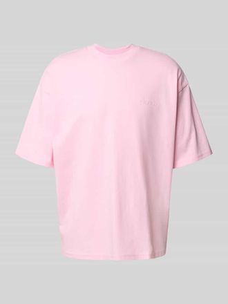 Review Oversized T-Shirt mit Rundhalsausschnitt in Rosa, Gr&ouml;&szlig;e XL