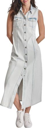 DKNY Maxi Button Front Dress