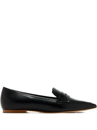 Magnanni pointed-toe penny loafers - Black