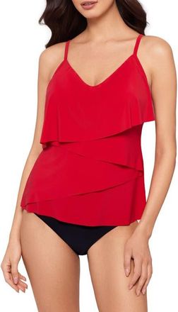 Magic Suit By Miraclesuit Chloe Tankini Top in Mars at Nordstrom, Size 16