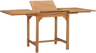 vidaXL Vidaxl - Mesa De Jard&iacute;n Extensible Madera Maciza Teca (110-160)x80x75cm