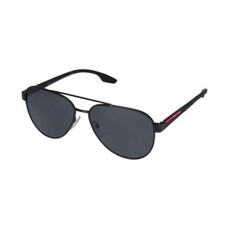 Prada Sunglasses, male, Black, Size: 58 MM Red Linea Sunglasses