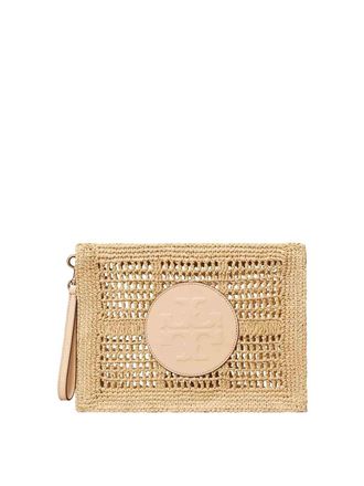 Tory Burch Ella Hand-Crocheted Pouch Natural