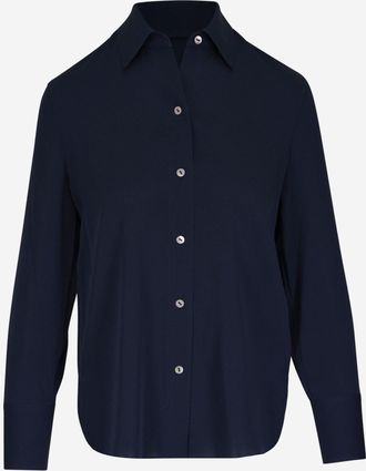 Vince Camisa de seda el&aacute;stica Vince