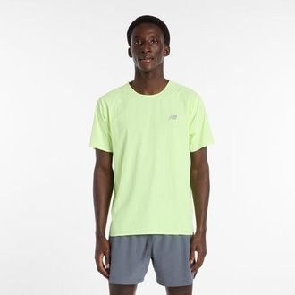 New Balance Uomo Race Day Ultra Light T-Shirt in Verde/Grigio, Politessuto, Taglia XL