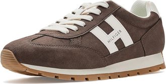 Tommy Hilfiger Hatina Womens Shoes Dark Brown/White : 9.5 M, Synthetic