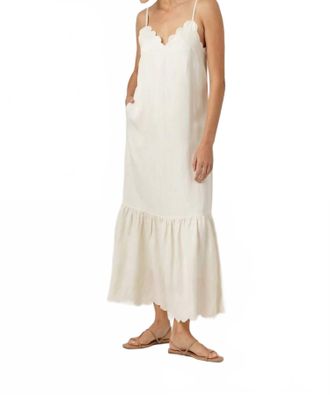 Sundays Amaya Linen Dress In Whisper White