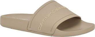 Calvin Klein Womens Womens Anyka Slide - Open Brown - 10