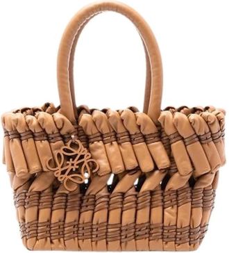 Loewe Pre-owned Handbags, female, Brown, Size: ONE SIZE Pre-owned The Basket Tote
