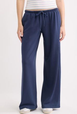 BP. Narrow Waistband Baggy Wide Leg Sweatpants in Navy Indigo at Nordstrom, Size Xx-Small