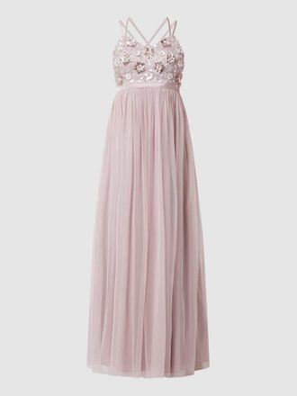 Jake*s Abendkleid mit Pailletten in Rose, Gr&ouml;&szlig;e 50