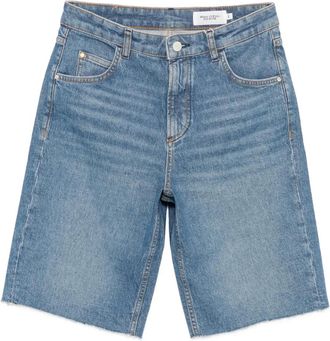 Marc O'Polo frayed-hem denim shorts - women - Fabric - 27 - Blue