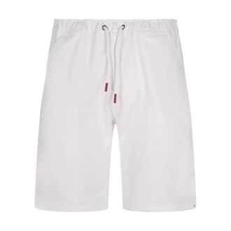 Kiton Stretch Fleece Bermuda Shorts - Heren - Korte Broeken - Wit - 2XL - Katoen - Korte Broeken