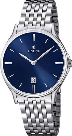 Festina F16744-3 Mens Classic Watch - Silver - One Size