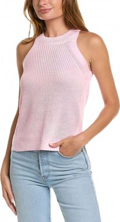 Fate Halter Neck Tank Sweater In Pink