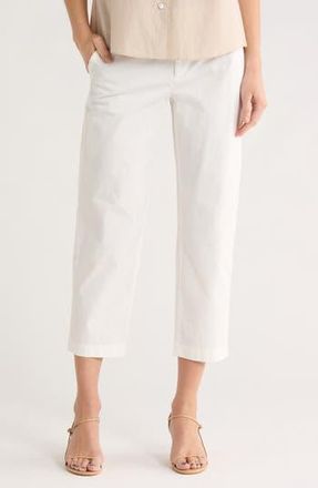 Vince Washed Crop Chino Pants in Off White at Nordstrom Rack, Size 14