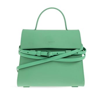 Moschino Handbags, female, Green, Size: ONE SIZE Tie Me Small Handbag