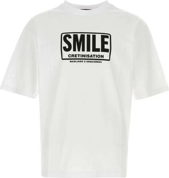 Dsquared2 Magliano T-shirt - Heren - T-shirts - Wit - M - Katoen - Tops