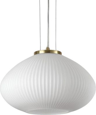 Ideal Lux Plisse Globe Dome L&aacute;mpara De Techo Colgante Lat&oacute;n 35cm - Ideal Lux