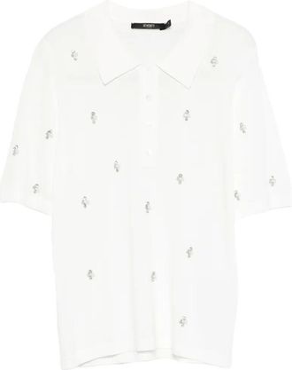 Seventy Viscose Rib Embroidered Polo Shirt