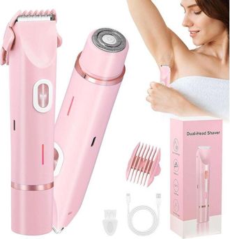OEM Tondeuse &Eacute;lectrique - Double T&ecirc;te - &Eacute;tanche Ipx7 - Rechargeable Usb - 400 Mah - Pour Visage Corps Maillot - 1 Pi&egrave;ce