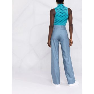 Ferragamo Wide-Leg Trousers - Blue
