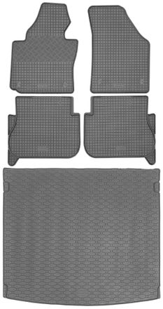 OEM Volkswagen Caddy Iii Kombican De 2004 A Octubre De 2020. Juego De Alfombrillas De Goma Para Coche Y Alfombrilla Para Maletero