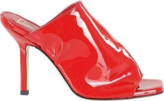 Giampaolo Viozzi Vernice Patent Leather Mules With Square Open Toe