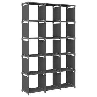 vidaXL Estanter&iacute;a De 15 Cubos De Tela Gris 103x30x175,5 Cm Vidaxl