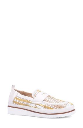 Ron White Nayomi Woven Penny Loafer in Fawn Multi at Nordstrom, Size 10-10.5Us