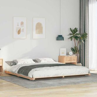 vidaXL Struttura letto a terra Marrone 200 x 210 cm - Vidaxl