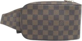 Louis Vuitton Pre-owned Belt Bags, female, Brown, Size: ONE SIZE Pre-owned Geronimos Damier Shoulder Bag