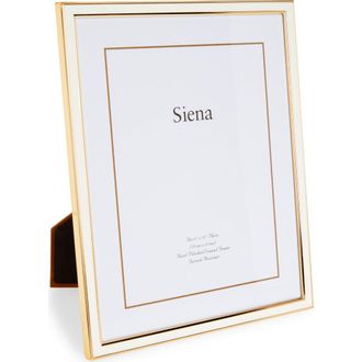 Siena My Balconia Narrow Enamel 8 x 10-Inch Picture Frame in White at Nordstrom, Size 8X10