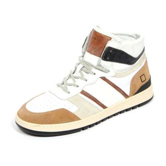 D.A.T.E. D.a.t.e., Schoenen, Heren, Veelkleurig, 43 EU, Sport High Horsy Leren Schoenen Wit