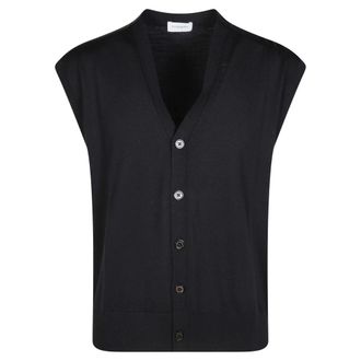 Paolo Pecora Gilet Maglia - Knitwear - Hombre - Negro - S