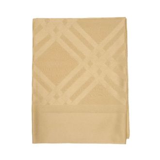 Burberry Wide Check Silk Scarf - female - Burberry - Silk Scarves - Beige - ONE SIZE - Accessories